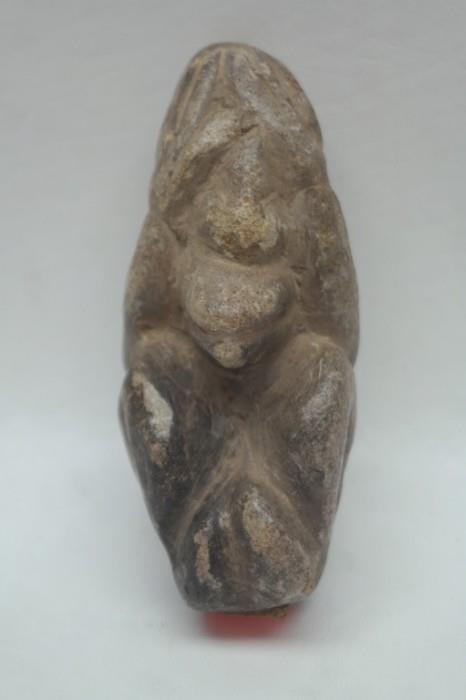 87	Antique Kissi Carved Stone Animal Figure