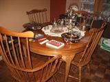 Oak table and chairs