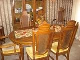Dining room Suite with six chairs and extra leaf