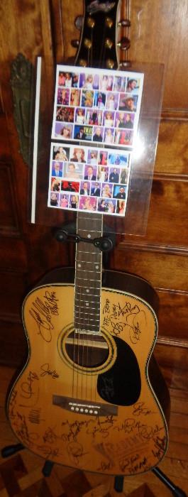 Signed Country Stars Guitar