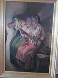 Antique oil painting