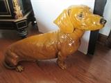 oil terra-cotta dog live size