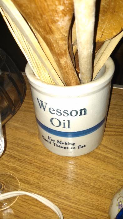 Wesson Oil Crock