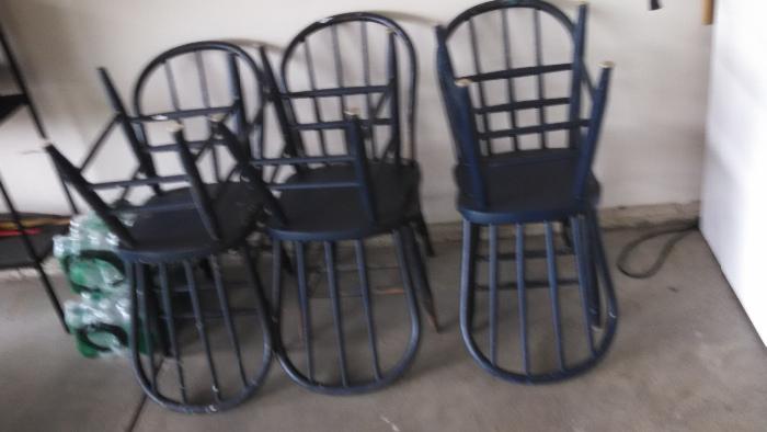 Set of 6 Primitive Chairs