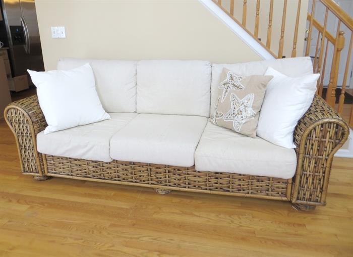 Rattan couch