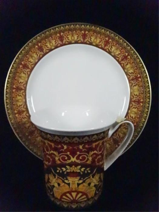 24 PC VERSACE ROSENTHAL MEDUSA CHINA PLATES AND CUPS