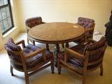 Game table and 4 chairs