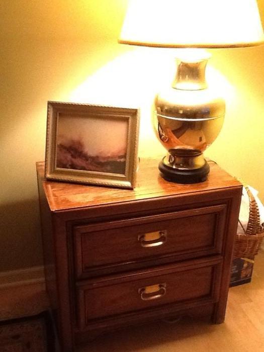 nightstand - 2 drawers - matches headboard and dresser