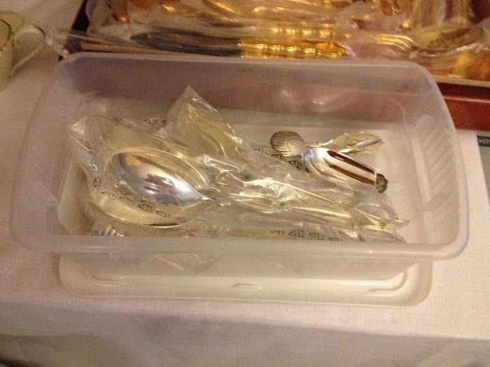 silver plated serving pieces