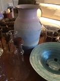 pottery and glassware