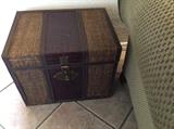 wicker storage box/trunk