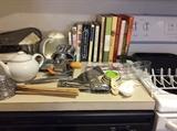 cookbooks, utensils