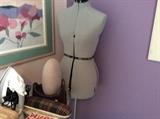 Sewing body form, iron, other sewing supplies