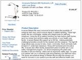 Invacare Reliant 450 Hydraulic Lift