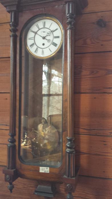 Clock needs cleaning and oiling - it is upstairs in the loft.