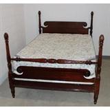 Beautiful four poster bed with mattress and box spring included