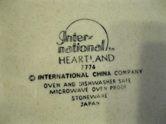 international Heartland 7774  dishes