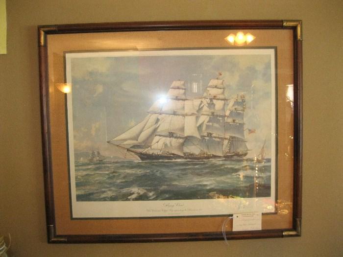 Art "Flying Cloud" by John Stobart signed and numbered