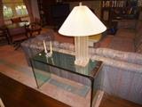 Heavy Glass Sofa Table