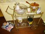 Brass / Glass Tea Cart