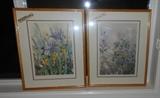 Nancy Taylor Stonington pencil signed prints             Iris and Calendula  •Forget me nots
