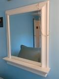 Pottery Barn wall mirror with shelf