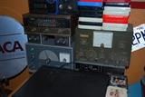 Ham radio, old tube radio, stereo equipment
