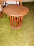 Mid Century Round Occasional Table