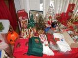 Various Vintage Christmas,,,with a 70's Halloween Bucket!