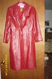 Red Leather Coat
