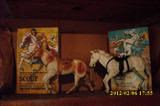 Marx Lone Ranger Scout and Silver with Box