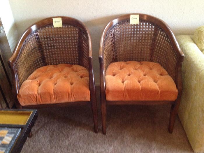 70's wicker chairs