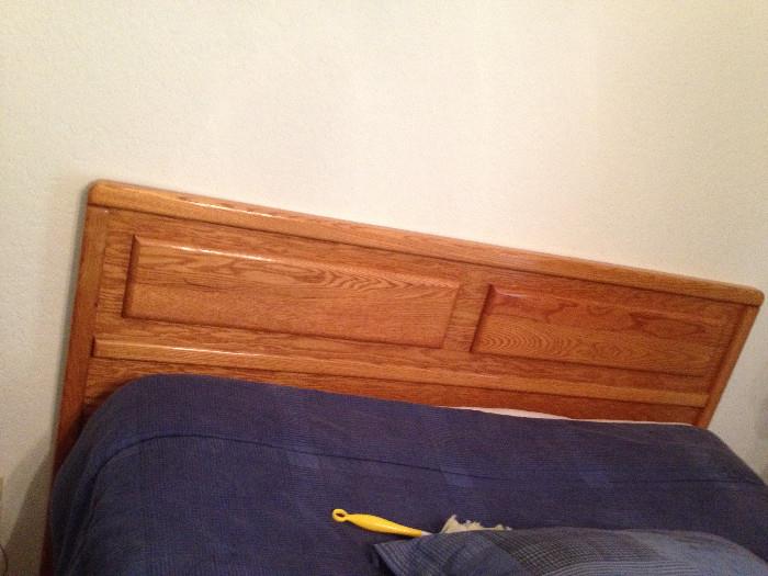 bed and headboard