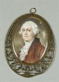 Lot 483:
A Very Fine Miniature George Washington 18th C