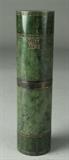 Lot 603:
Chinese Qing Carved Jade Brush Holder