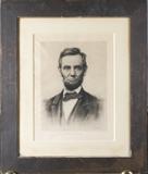 Lot 682:
Schneider, Portrait of Abraham Lincoln Etching