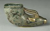 Lot 742:
Fine Chinese Plique a jour & Bronze Rams Head