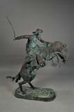 Frederick Remington near life size bronze titled " The Bronco Buster"