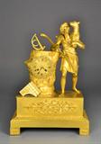 18th Century French Gilt Bronze mantle clock