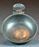 3. 18TH CENTURY PEWTER PORRINGER