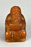 17. CHINESE REPUBLIC PERIOD CARVED TIANHUANG STONE ELDER.