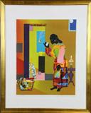 27. ROMARE BEARDEN LITHIGRAPH “ FALLING STAR “ NO. 55/175.