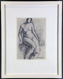 30. MILTON AVERY PEN AND INK DRAWEING.