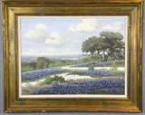35. C.P. MONTAGUE OIL PAINTING ON CANVAS.