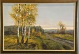 36. VIKTOR KORECKI OIL PAINTING ON CANVAS.