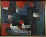 45. KALMAN CZIMBALOS OIL PAINTING ON CANVAS.