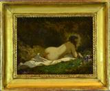 51. GUSTAVE COURBET OIL PAINTING ON CANVAS.