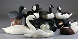 57. COLLECTION OF FINELY CARVED BUD WHEELER DECOYS.