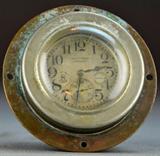 61. RARE AMERICAN WALTHAM SHIPS CLOCK.