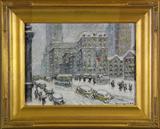 59. GUY CARLETON WIGGINS OIL PAINTING ON BOARD.